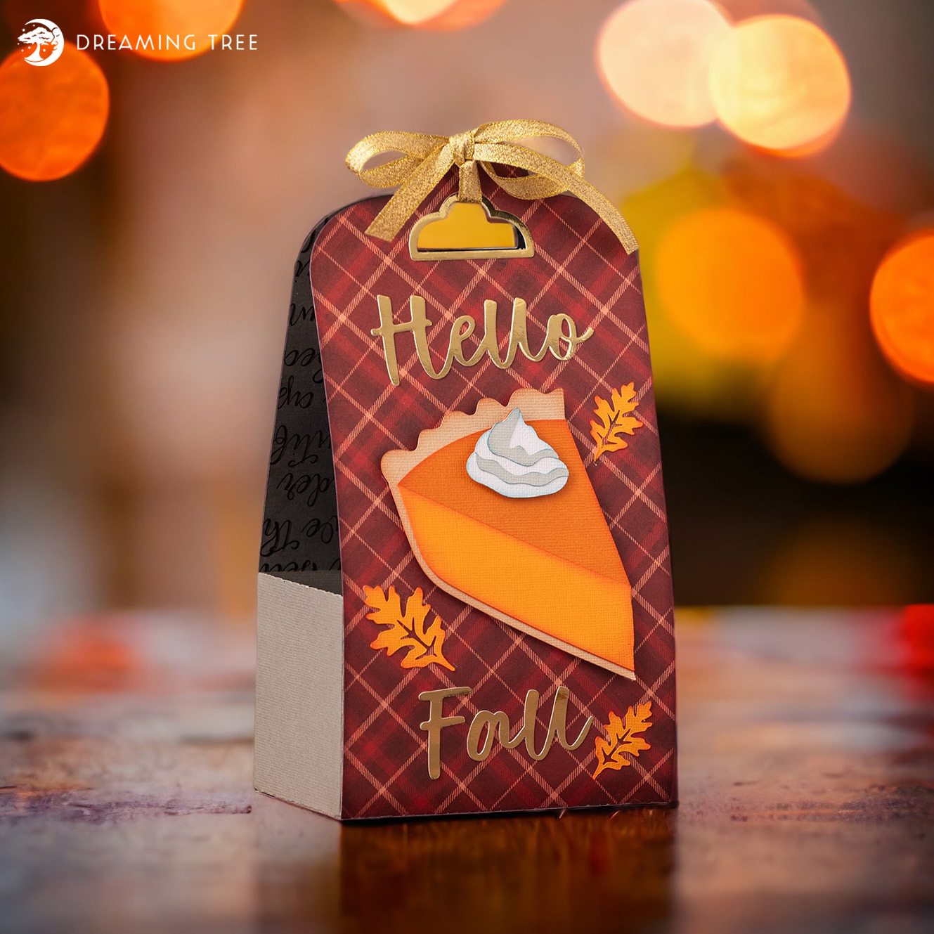 Dreaming Tree Autumn Treat Tote SVG Freebie • Lydia Watts